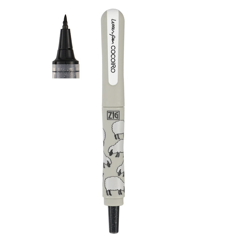 Kuretake ZIG Letter Pen COCOIRO Sheep Body with Black Ink Refill Set