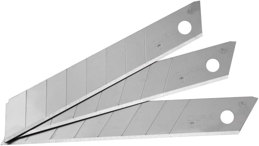 OLFA 18mm Snap Off Replacement Blades,10 Blades (80 segments) LB-10
