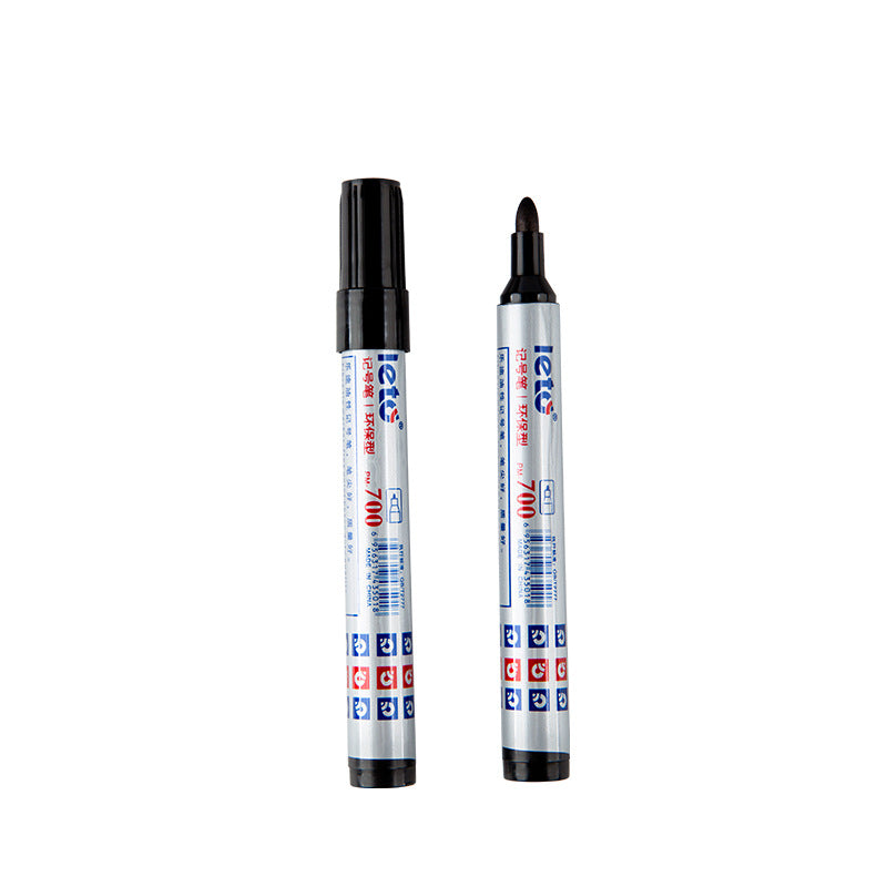 LETO PM-700 Oil-Based Permanent Marker Bullet Tip| 12-Pack | Black, Red or Blue