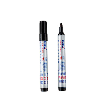 LETO PM-700 Oil-Based Permanent Marker Bullet Tip| 12-Pack | Black, Red or Blue