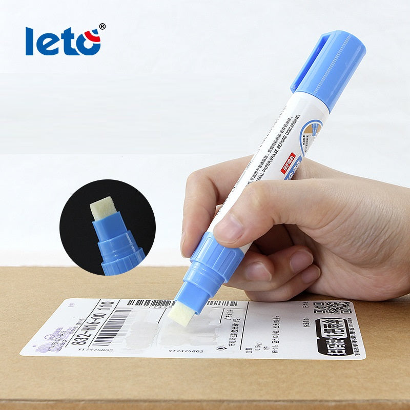 LETO Thermal Paper Eraser Pen Privacy Protection Correction Pen 12-Pack