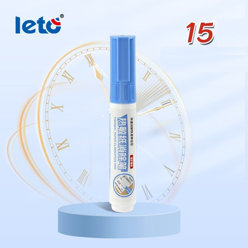 LETO Thermal Paper Eraser Pen Privacy Protection Correction Pen 12-Pack