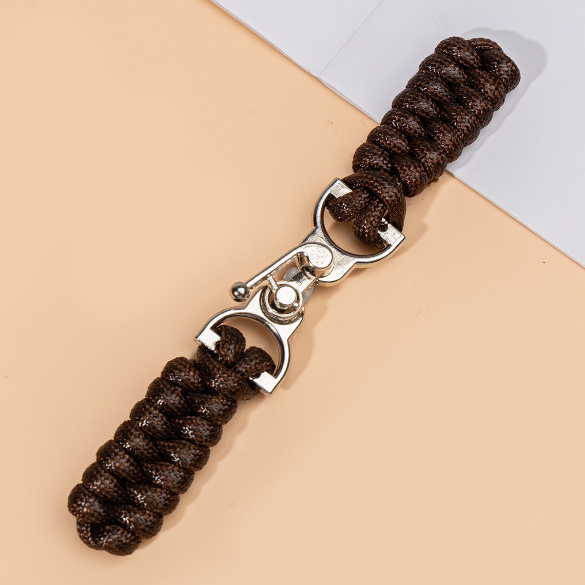 13.5cm Black Waxed Rope Sew-on Toggle Button with Metal Buckle 3pcs Dark Coffee