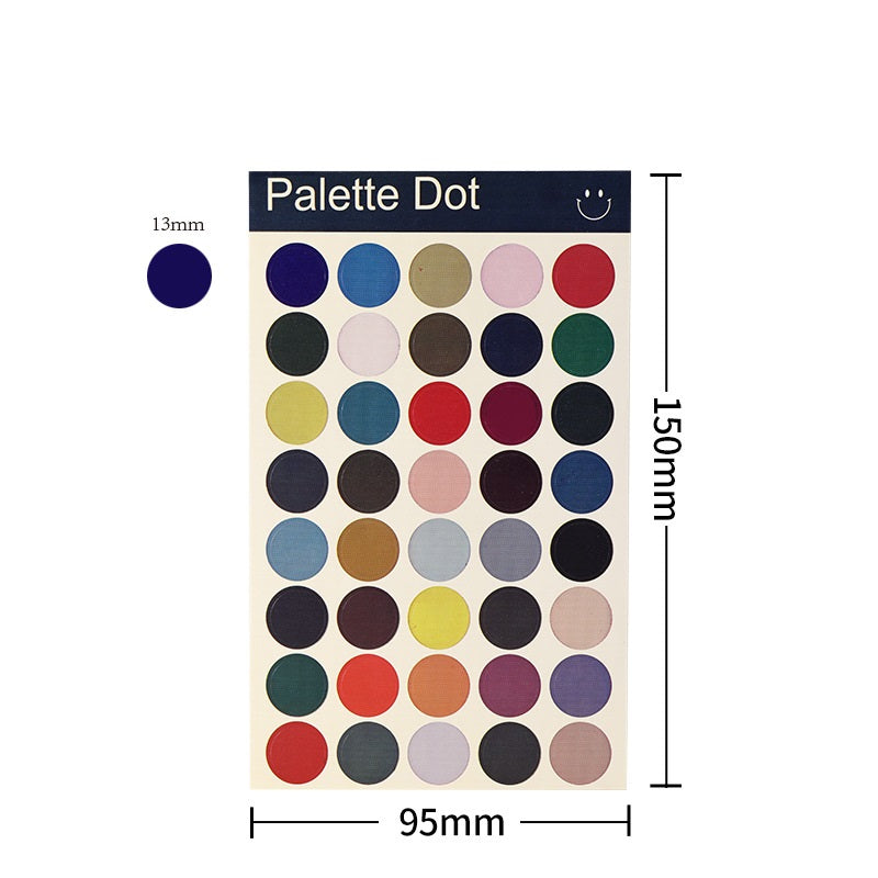 3200 Pieces Morandi Colored Dot Stickers 1/2 Inch Round