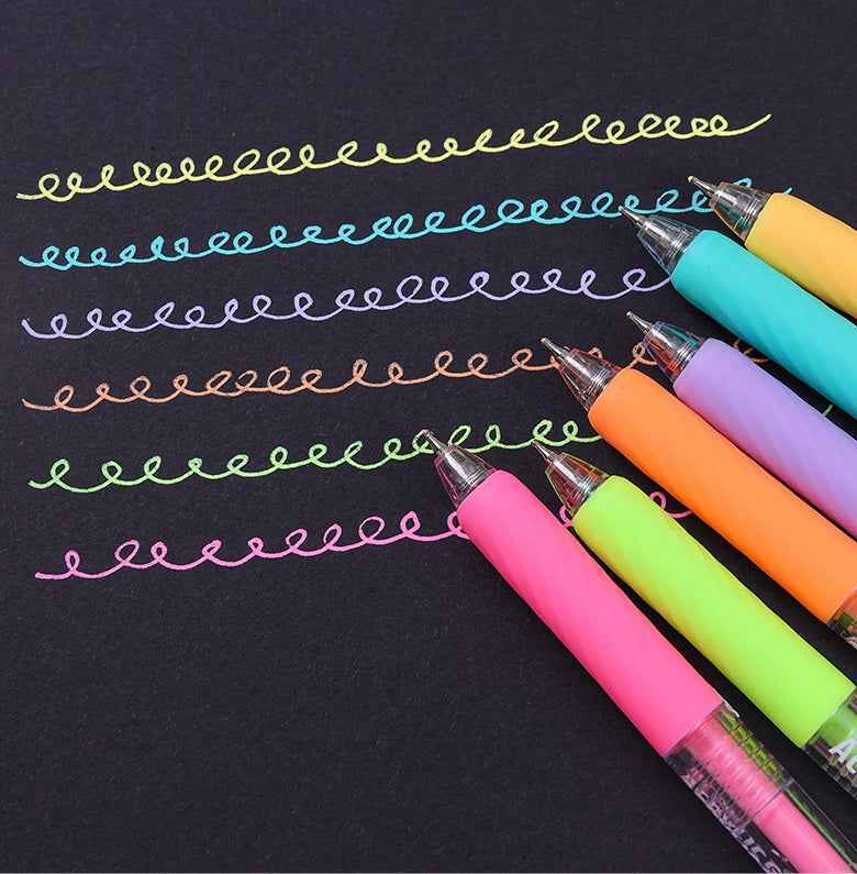 Languo 36 Colors Retractable Gel Pens 0.7mm for Coloring Drawing