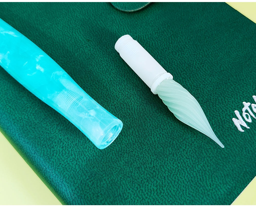 MAJOHN N12 Glass Dip Pen – Resin Barrel, Replaceable Nibs (EF/F/M)