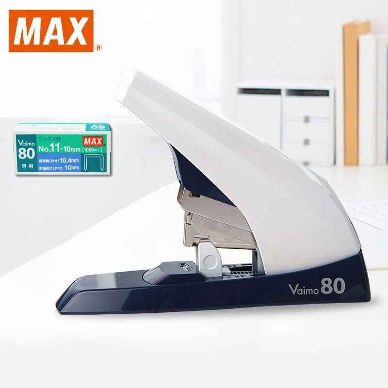 MAX Vaimo 80 Stapler HD-11UFL with 1000pcs Staples for Office White