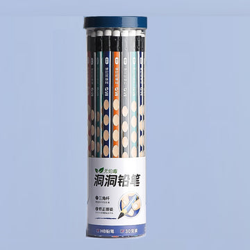 M&G Grip Zone Wooden Pencil Set - HB/2B (30-Pack) for Kids Students