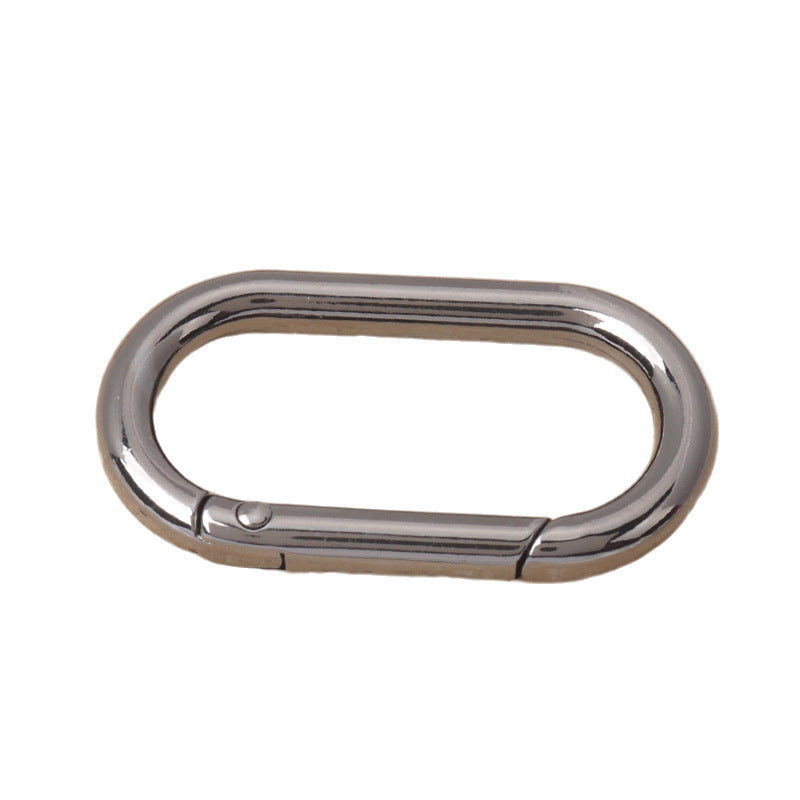 24Pcs Assorted Metal Oval Hook Ring Spring Buckle(14-40mm)
