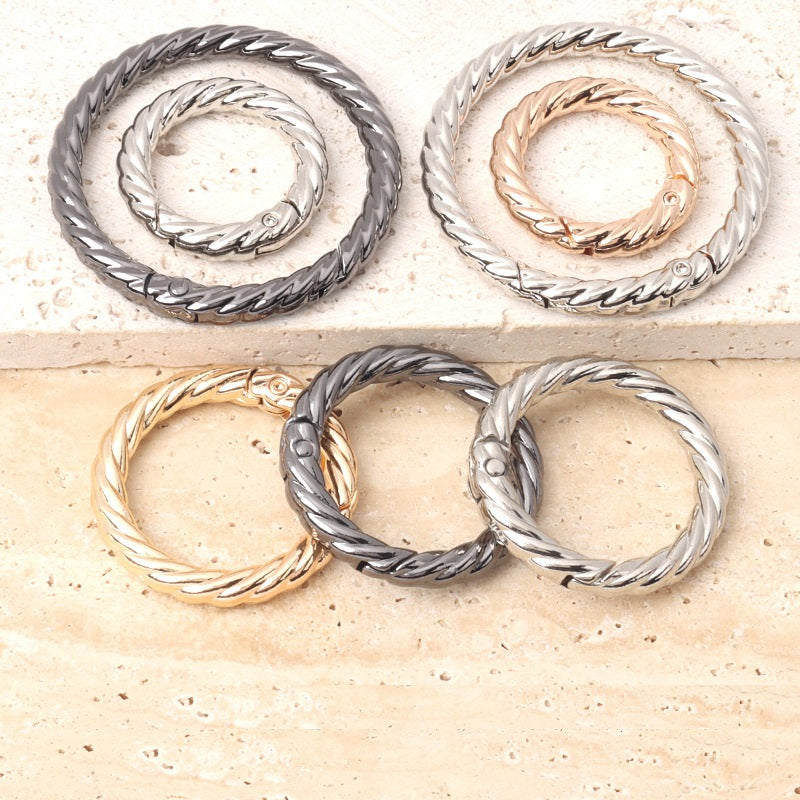 Metal O Spring Ring for Purse Strap Handbag & Keys 10pcs