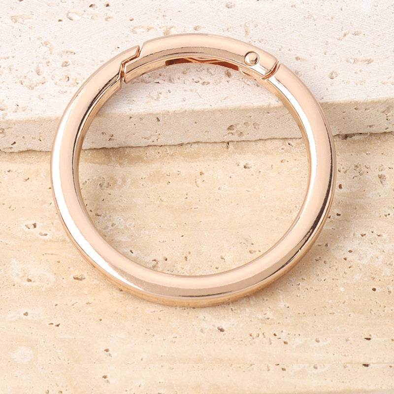 16-38mm Metal DIY Open Ring Spring Hook Buckle 10pcs Gold