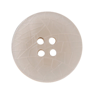 Black White Cracked Texture Resin Metal Round Four Hole Buttons 20 Pack
