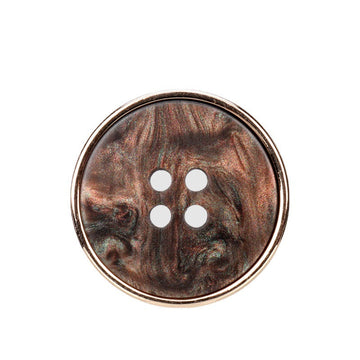 15-25mm Round Metal Resin Combined Four Hole Buttons 25 Pack