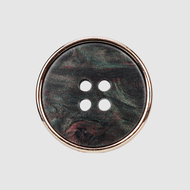 15-25mm Round Metal Resin Combined Four Hole Buttons 25 Pack