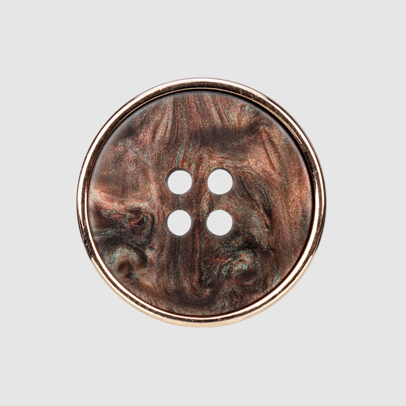 15-25mm Round Metal Resin Combined Four Hole Buttons 25 Pack