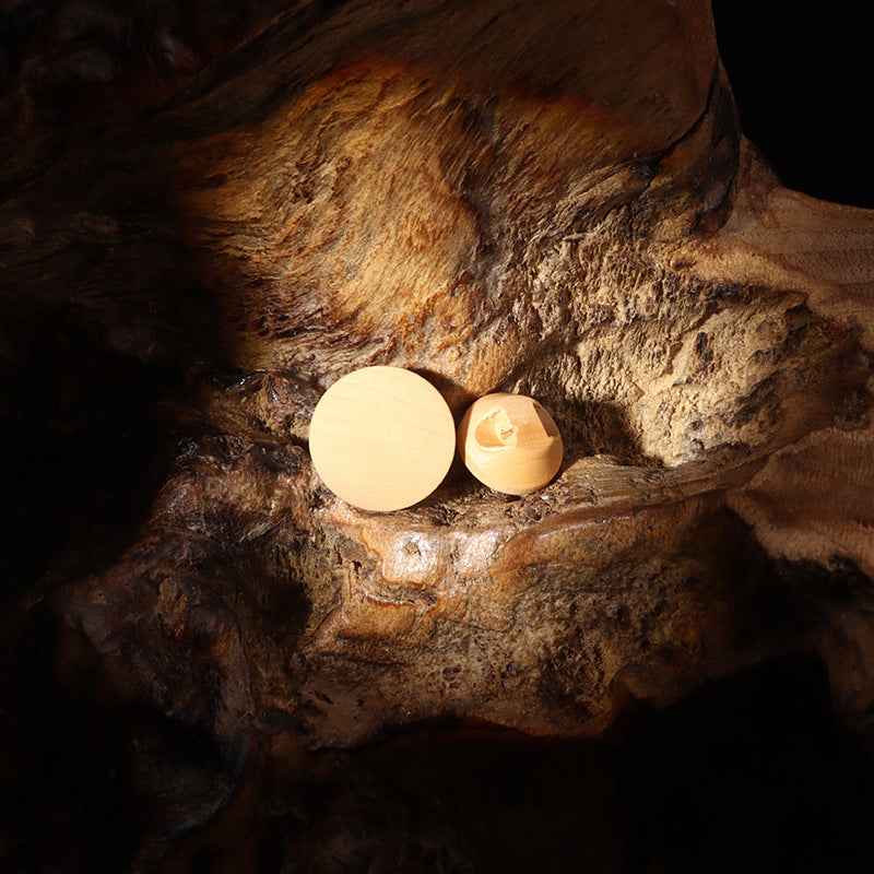 11.5/15mm Poplar Wood Buttons for Children's Clothing - Adorable Decorative Fasteners 30pcs