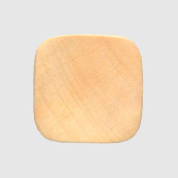 11.5mm High-Footed Square Vintage Poplar Wood Buttons for Children's Shirts 40pcs