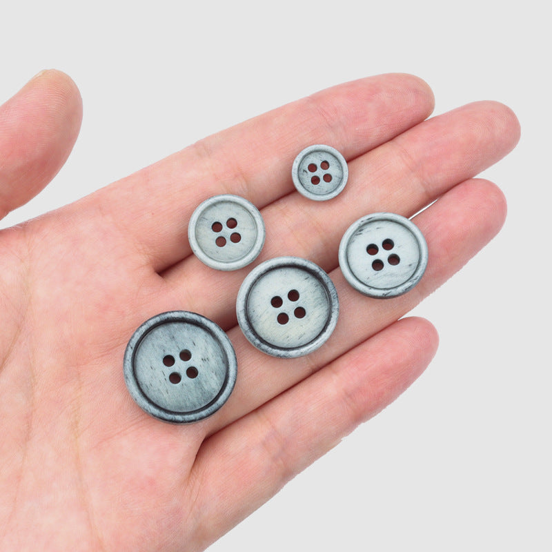 11.5-23mm Vintage Natural Bone Buttons for Sweaters Coats 25 Pack