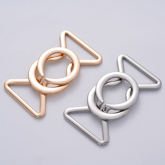 Chinese Style Waist Adjusting Decorative Metal Coat Belt Buckle 2pcs