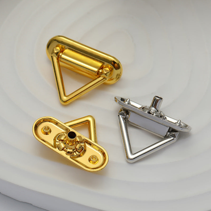 25mm Triangular Snap Metal Button for Clothing Pocket Decoration 10pcs