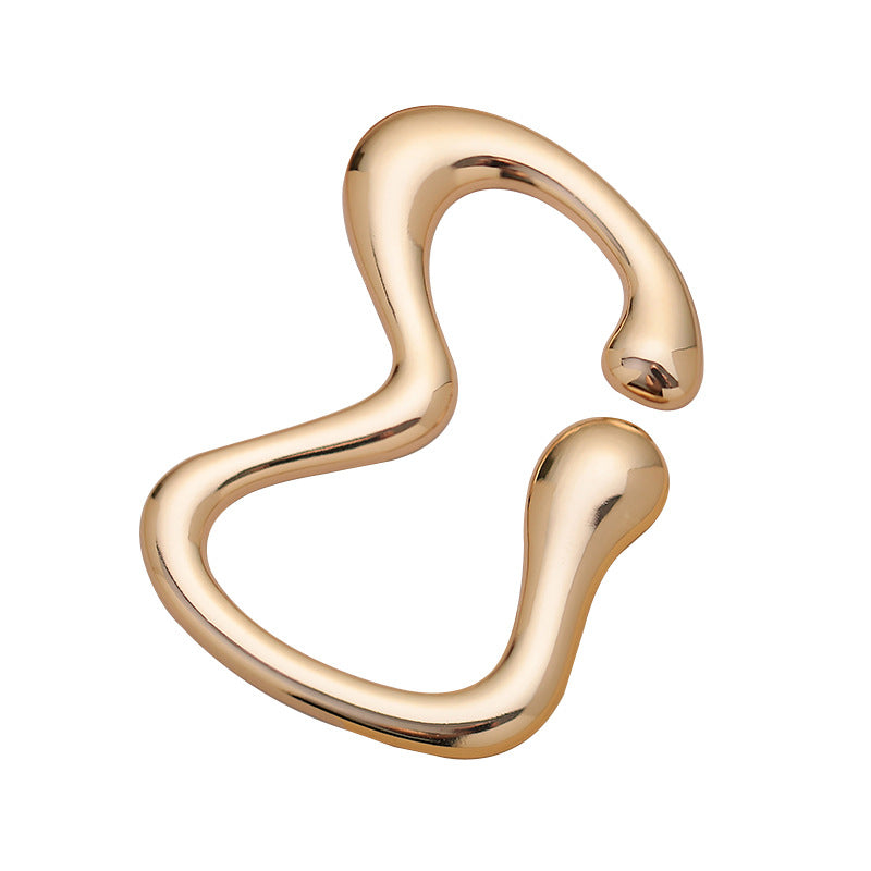 Gold-Plated Zinc Alloy Belt Decorative Adjustable Buckle 3pcs