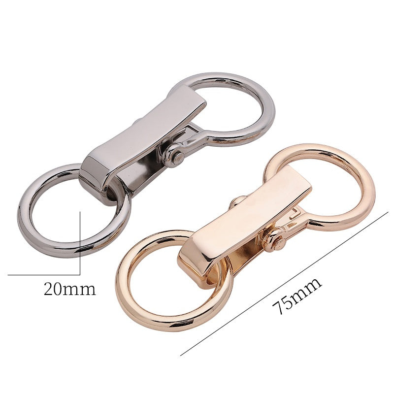 Chinese Clothing Metal Belt Lock Decorative Adjustable Buckle 2pcs