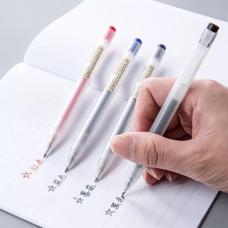 MUJI Gel Ink Click Pen 6 Pack 0.5mm