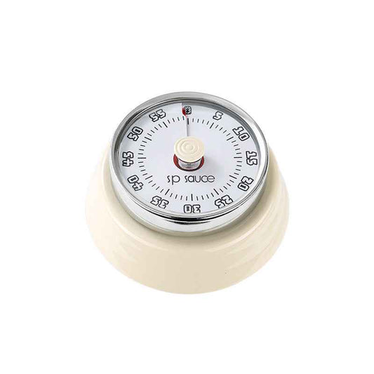 Metal Mechanical Timer 60-Minute – Magnetic White