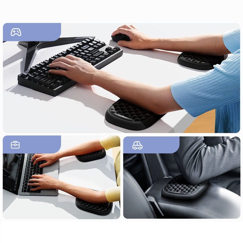 Memory Foam Wrist Rest & Elbow Arm Pad – Ergonomic Keyboard Wrist Support