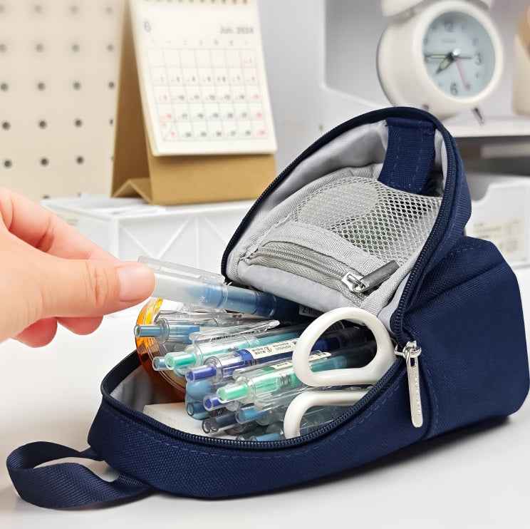 NATAMI DESKSNAP Stand-Up Suction Cup Pen Bag Pencil Case