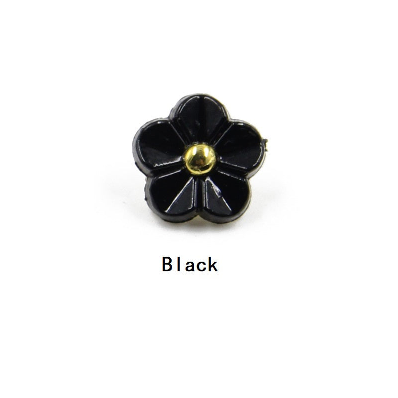 11mm Flower Resin Shank Shirt Decorative Buttons 80 Pack