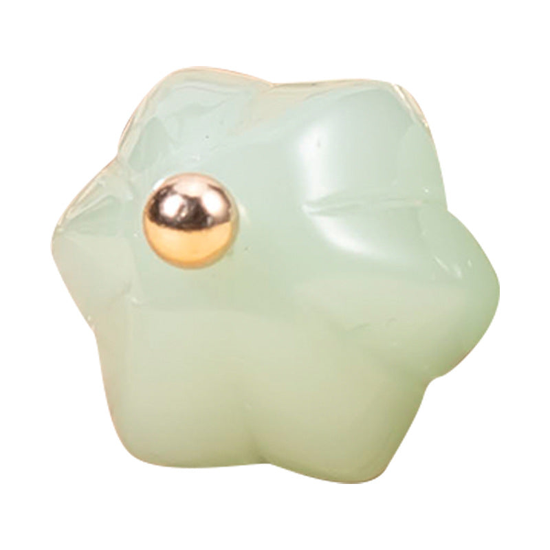 Chinese Colored Glaze Pumpkin-Shaped Cheongsam Button 48 Pack
