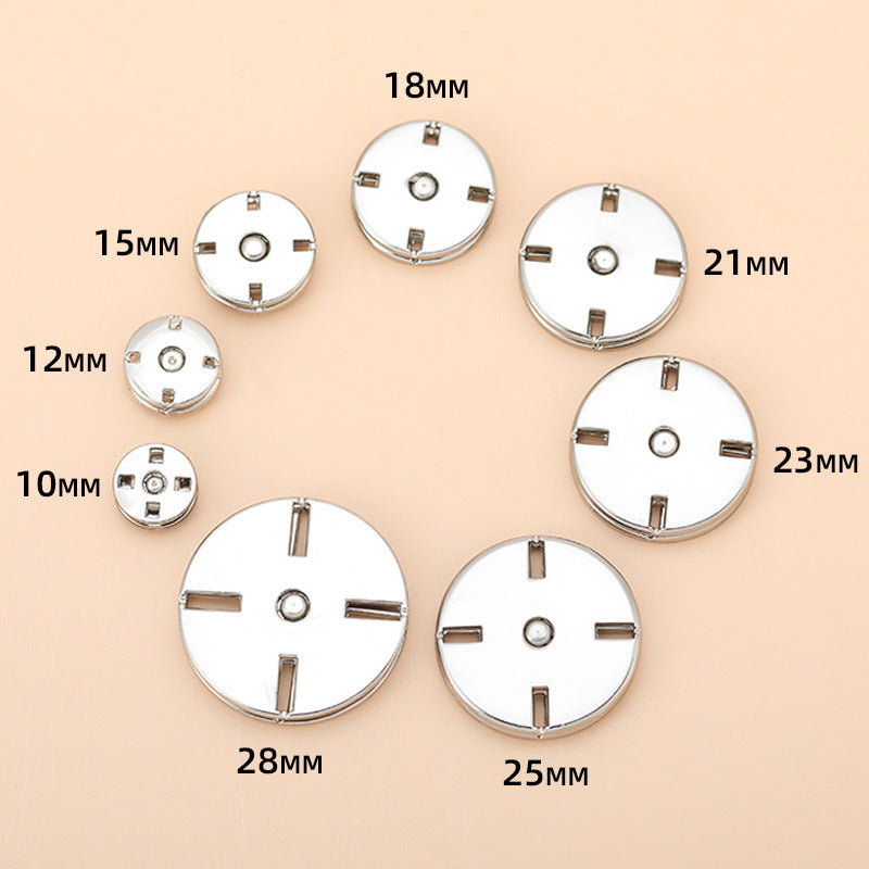 10-25mm Metal Invisible Snap Buttons for Cashmere Sweaters 20pcs