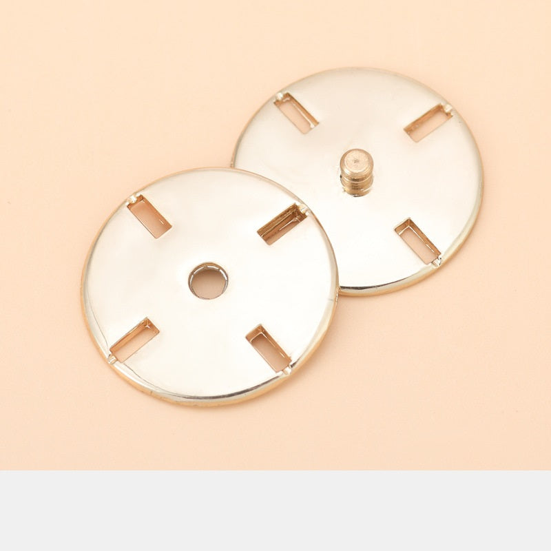 10-25mm Metal Invisible Snap Buttons for Cashmere Sweaters 20pcs Gold