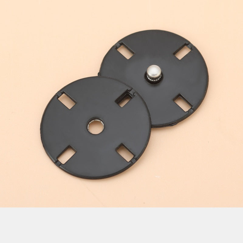 10-25mm Metal Invisible Snap Buttons for Cashmere Sweaters 20pcs Black