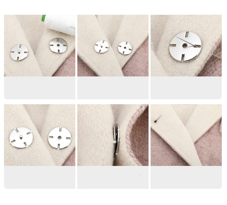 10-25mm Metal Invisible Snap Buttons for Cashmere Sweaters 20pcs