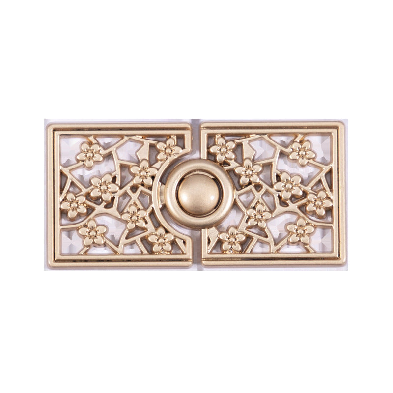 Chinese Plum Blossom Metal Buckle Buttons Brooch 10pcs