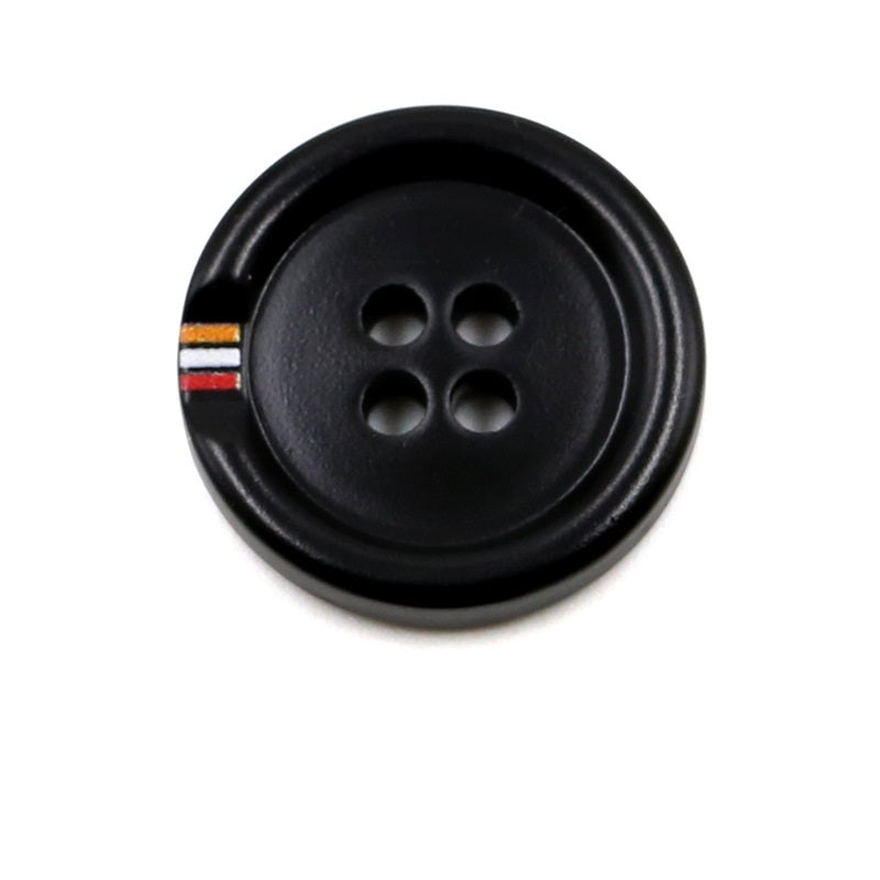 15-25mm Resin Color-Printed Four-Hole Round Buttons 40 Pack
