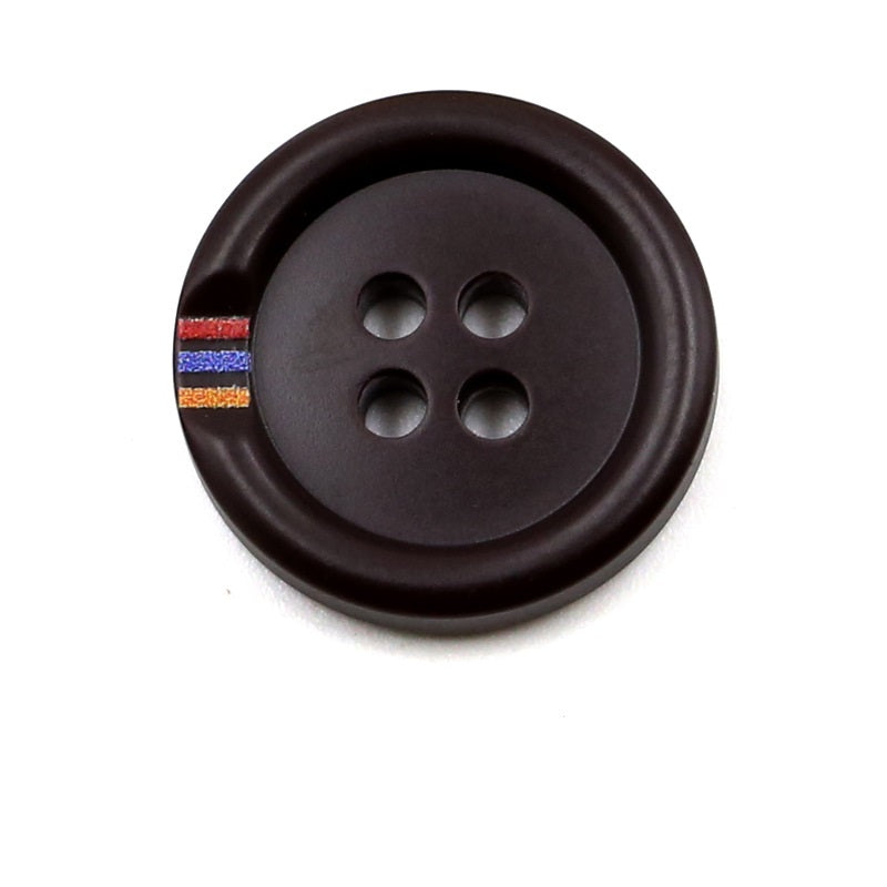 15-25mm Resin Color-Printed Four-Hole Round Buttons 40 Pack