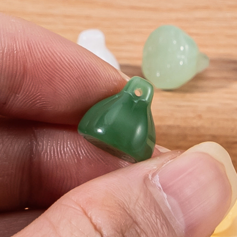 13mm Glass Lotus Seedpod Chinese Decorative Buttons 40 Pack