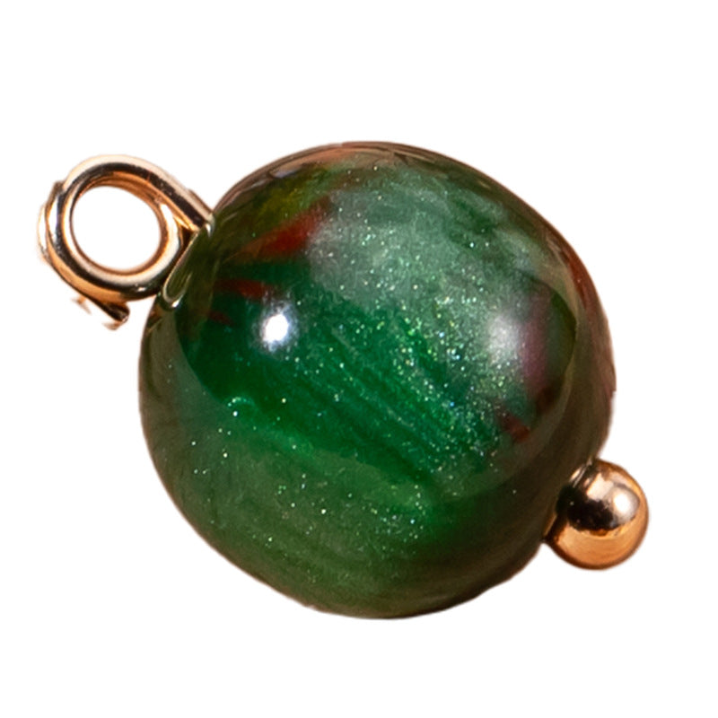 Chinese Pearlescent Resin Round Bead Buttons 66 Pack