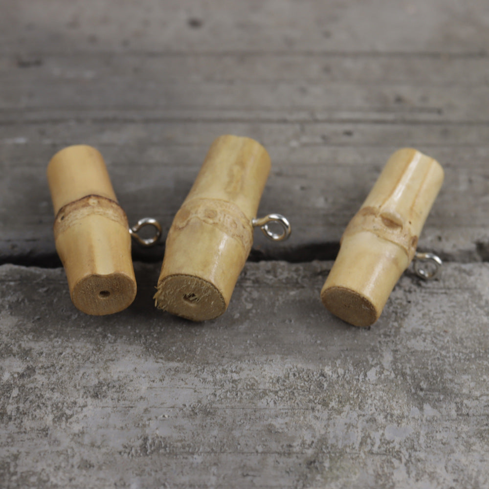 2-4cm Vintage Handmade Bamboo Knot Buttons with Hooks 10pcs