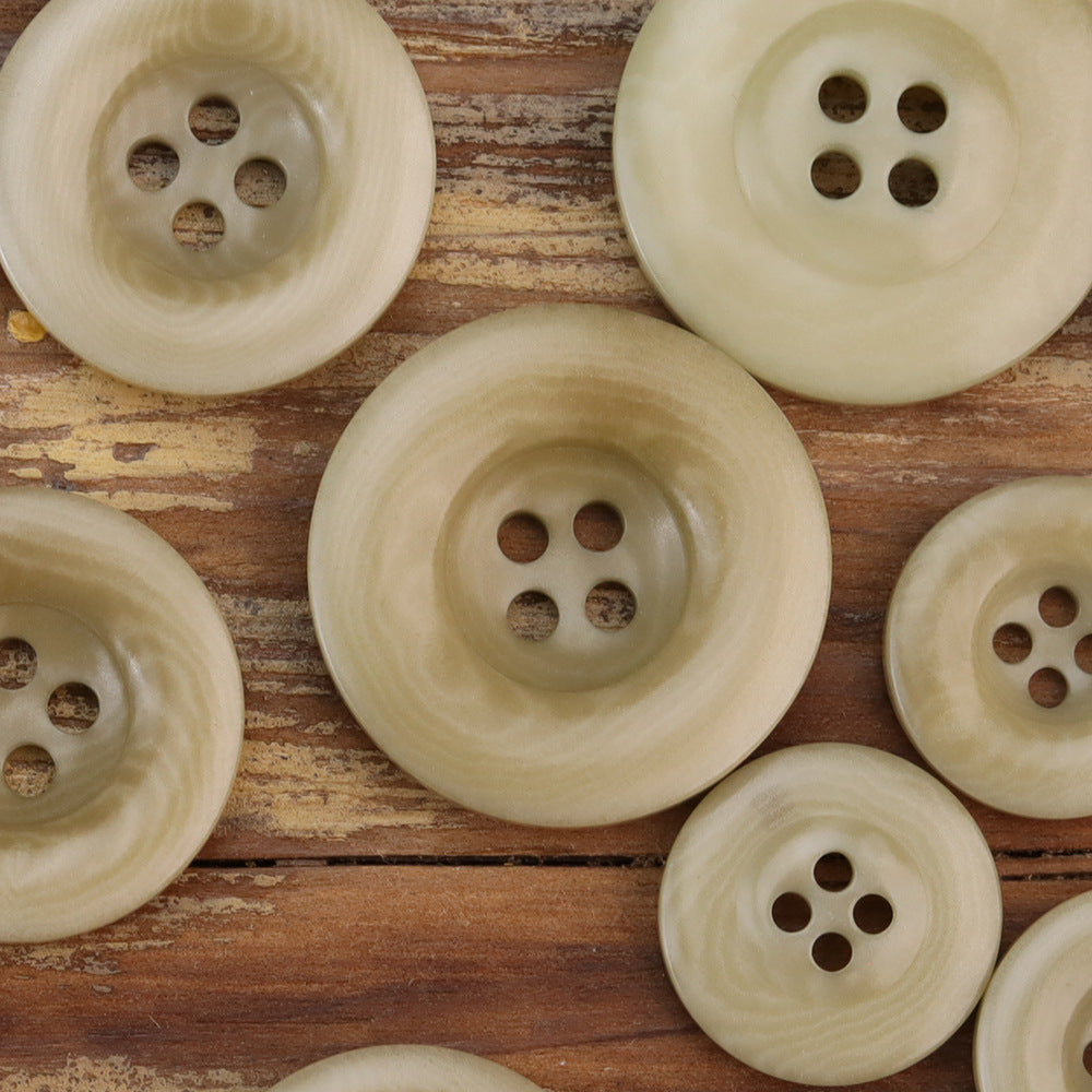 Thickened Tagut Nut Buttons for Winter Sweaters Coats 18 Pack Cyan Green