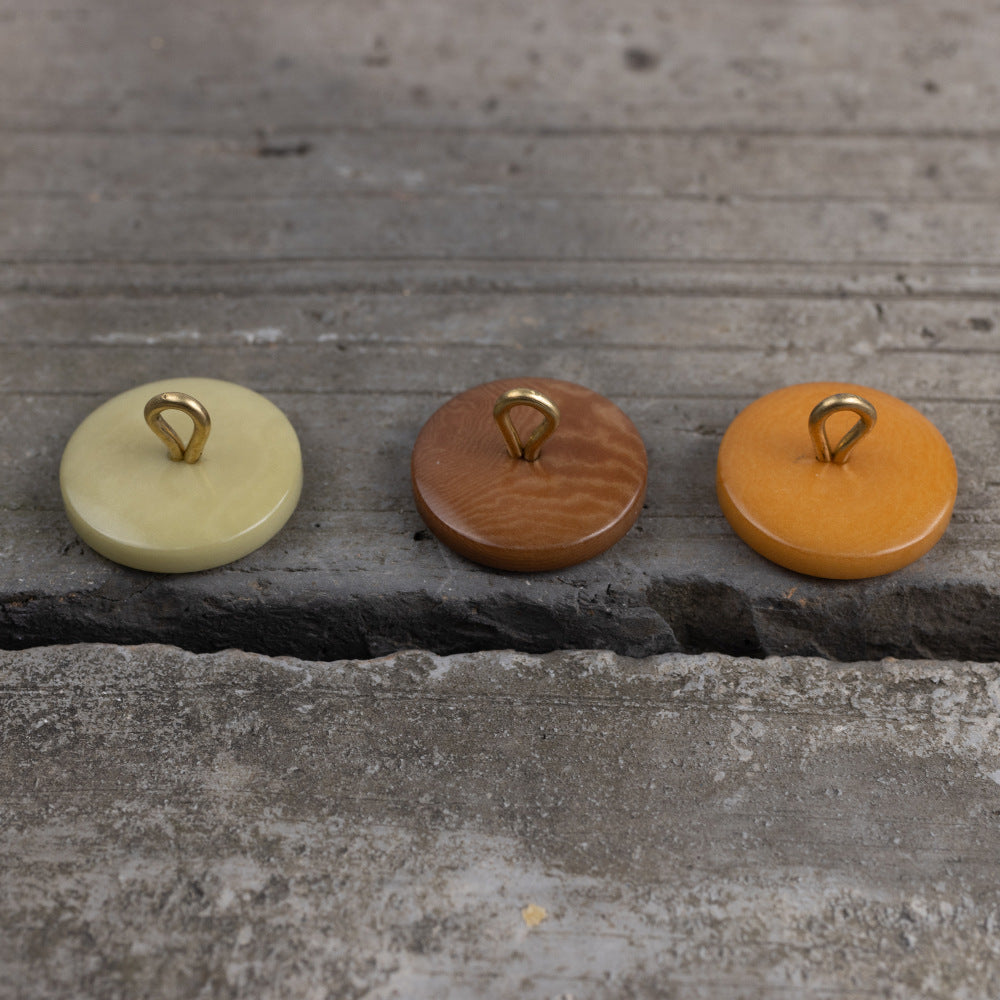 11.5-20mm Dark Coffee Fruit Buttons for Shirts Trousers 12pcs