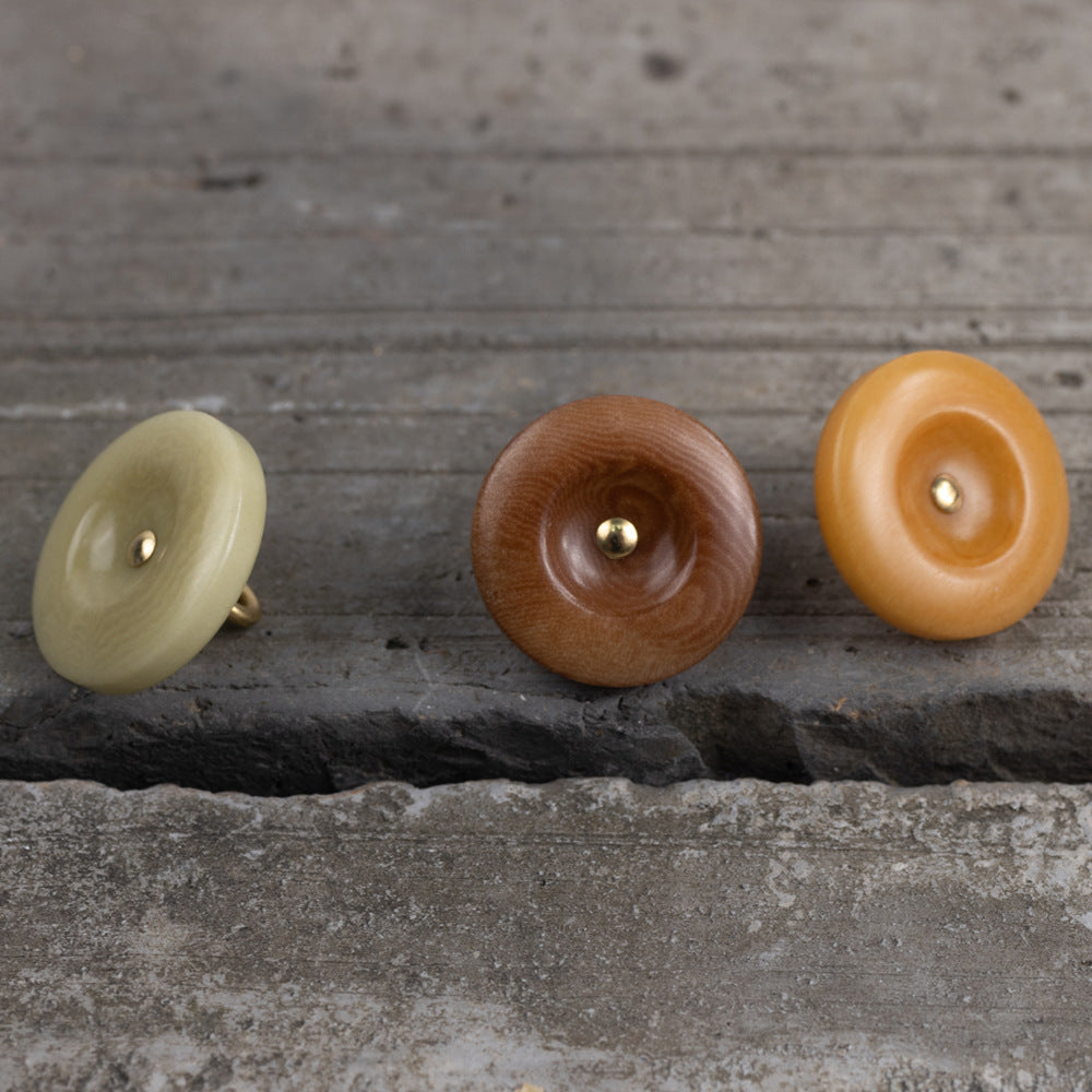 11.5-20mm Dark Coffee Fruit Buttons for Shirts Trousers 12pcs