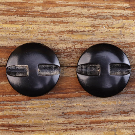 25MM Genuine Horn Imitation Bark Irregular Texture Coat Buttons 20PCS