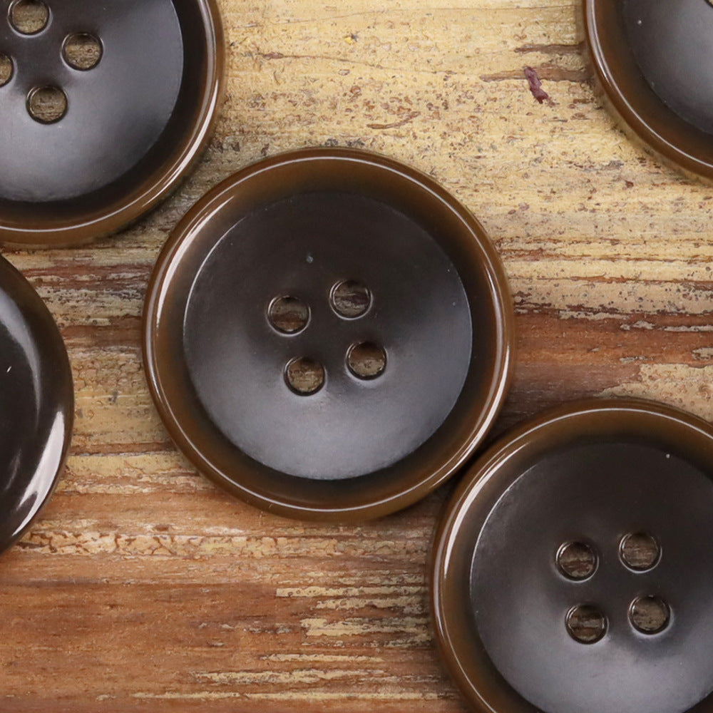 Imitation Fruit Texture Urea Buttons for Suit Jacket 30 Pack Dark Brown