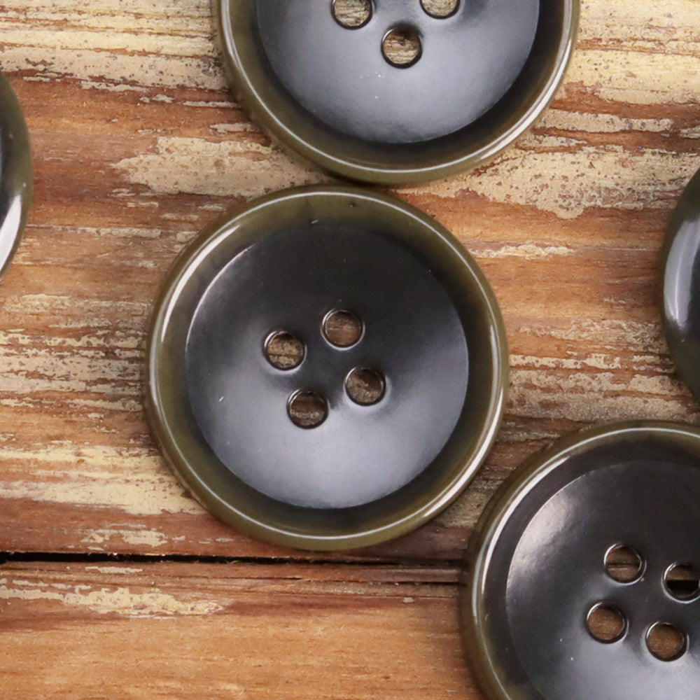 Imitation Fruit Texture Urea Buttons for Suit Jacket 30 Pack Dark Green