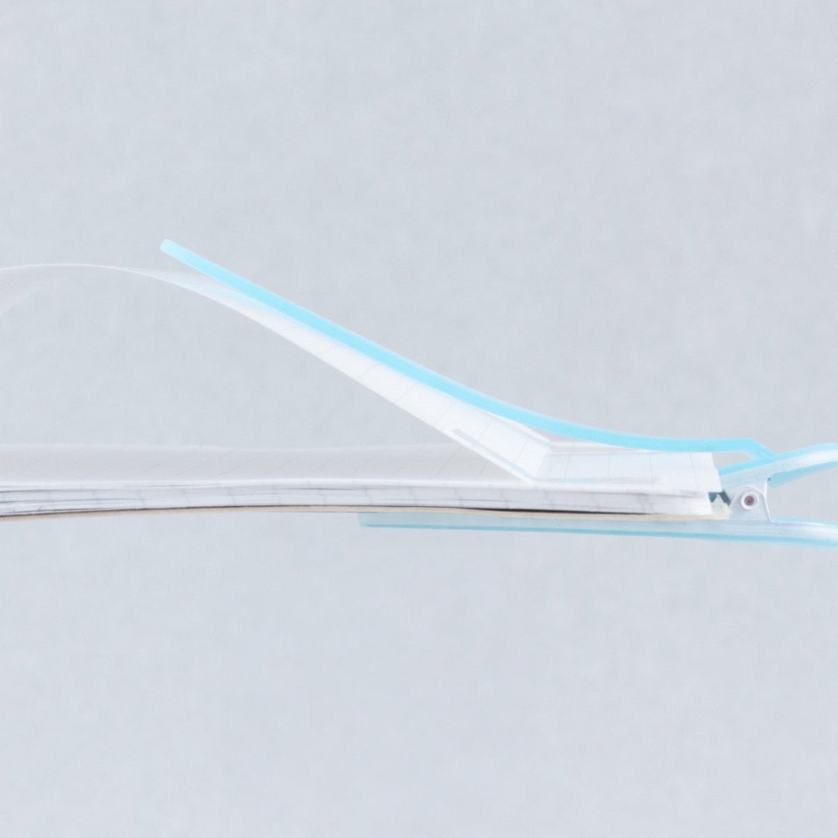 Nakabayashi PATAP Flip-Clip Page Bookmark | Silicone & Steel | White / Blue / Yellow