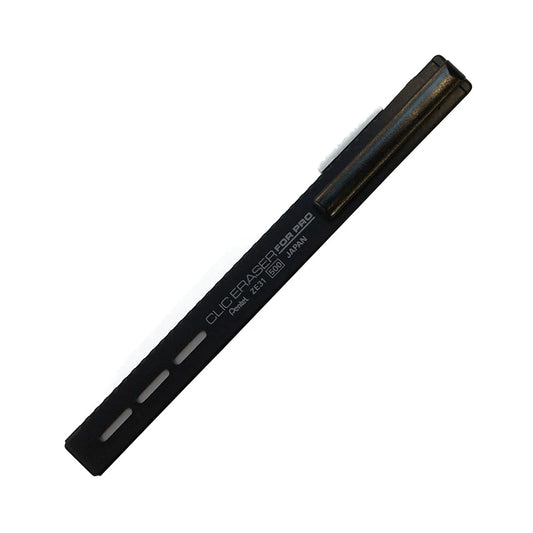 Pentel Clic Eraser Metal Shell for Pencil/Gel/Ballpoint Pen FOR PRO